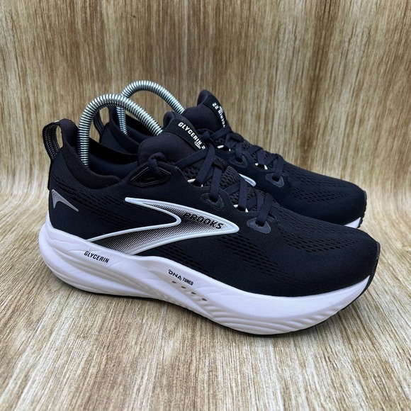 Brooks Shoes - Brooks Glycerin 22 Women's Size 7 D Black White Running Shoes 1204341D090